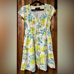 Jack by BB Dakota Blue and Green Floral Sundress Size 0